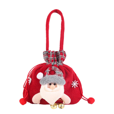 In-stock New Gift Christmas Decorative Small Gift Bag Christmas Apple Bag Candy Bag