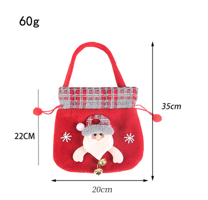 In-stock New Gift Christmas Decorative Small Gift Bag Christmas Apple Bag Candy Bag