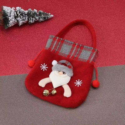 In-stock New Gift Christmas Decorative Small Gift Bag Christmas Apple Bag Candy Bag