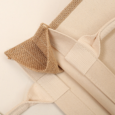 Customized Jute Bag  Gift Bag Canvas and Jute Handbag