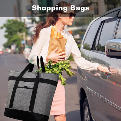 Large Capacity Insulation  Handbag Outdoor Camping Ice Pack Foldable Storage Picnic Cooler Bag