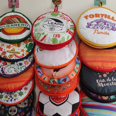 Microwavable 12 Inch Tortilla Heater Insulated Cloth Pouch Tortilla Warmer for Tortillas Naan Pizza Rolls