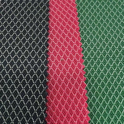 Sandwich Mesh Fabric Embedded Silver Wire 1.5mm Thick for Sneaker Tongue/Backpack Panels