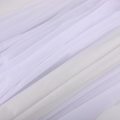 50D Textured Plain Weave Fabric Wavy Fine Mesh Polyester mesh fabric