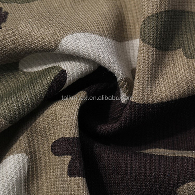 172gsm 160cm Polyester Cotton Camouflage Printed Fabric Clothing Fabric Warp Knitted Mesh Fabric