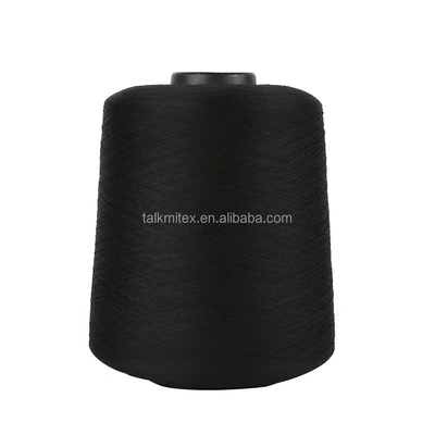 500g 150D/48F Melange Polyester Yarn Low Elastic Edge Protection for Clothing Lock for Weaving Black White Silk Code Edge Line