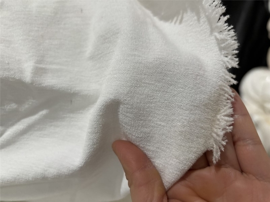 Jiaxing Factory Supplier High Elastic Chenille Greige Fabric Knitted Plain Style Textile Raw Material for Lining Garment Use
