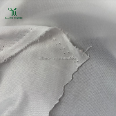 High Quality 115-120gsm White Knitted Fabric Elastic Polyester Greige Fabric Popular Export for Vest Camisole Woven Plain