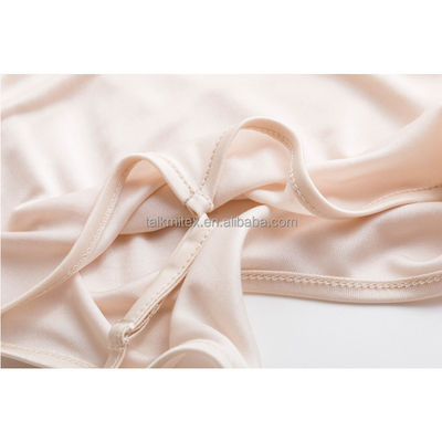High Quality 115-120gsm White Knitted Fabric Elastic Polyester Greige Fabric Popular Export for Vest Camisole Woven Plain