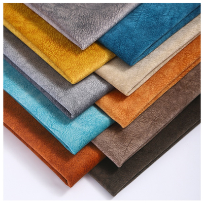 2025 Embossed Latest Design High Quality Lychee Pattern Velvet Sofa Fabric for Living Room Furniture Car Soft Bag
