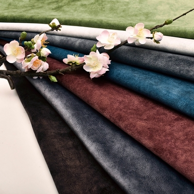 2025 Embossed Latest Design High Quality Lychee Pattern Velvet Sofa Fabric for Living Room Furniture Car Soft Bag