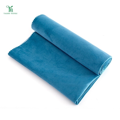 Factory Direct 210gsm Embossed Upholstery Corduroy Holland Velvet Fabric Plain Style Tricot Knitted Colorful for Sofa Cushion