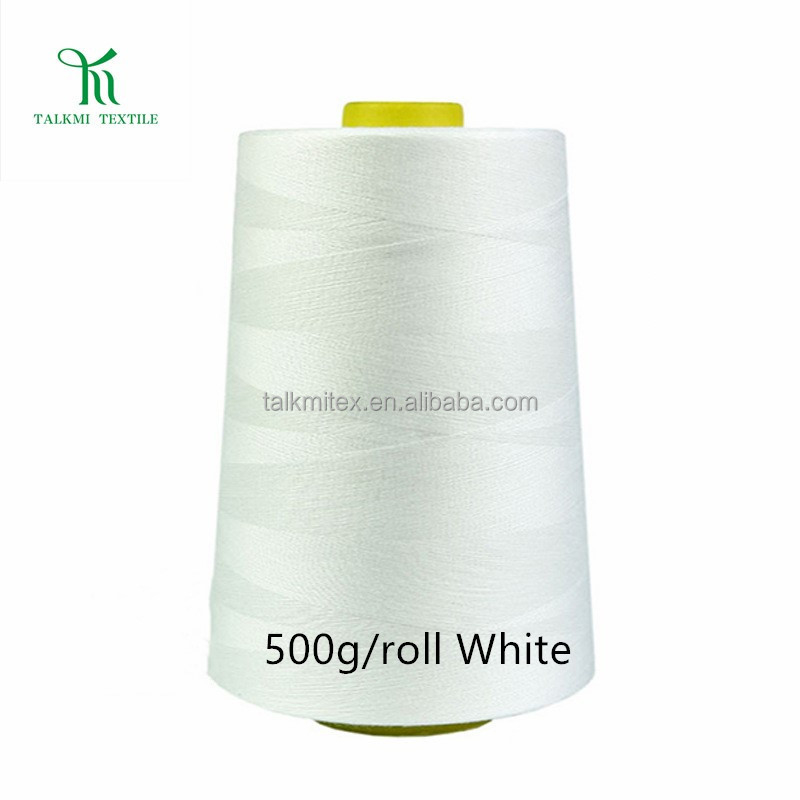 40S/2 20S/3 Medium Thick Polyester Thread for Luggage Clothing Flatbed Quilted Pagoda Thread 100% Polyester Raw for Weaving
