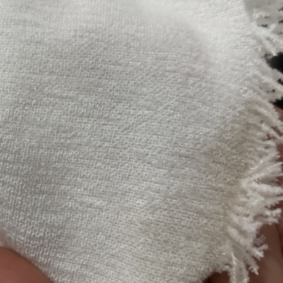 Jiaxing Factory Supplier High Elastic Chenille Greige Fabric Knitted Plain Style Textile Raw Material for Lining Garment Use