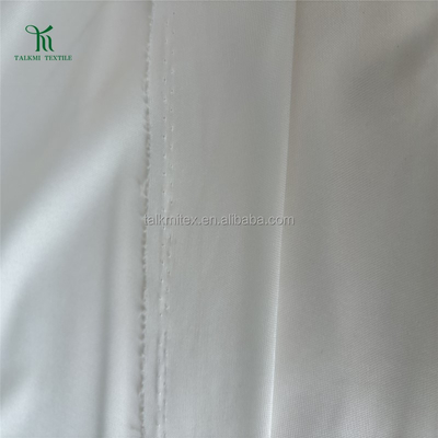 High Quality 115-120gsm White Knitted Fabric Elastic Polyester Greige Fabric Popular Export for Vest Camisole Woven Plain